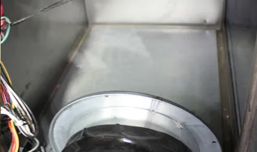 Clean furnace blower compartment