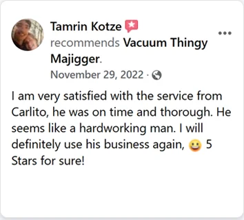 Facebook recommendation from a customer