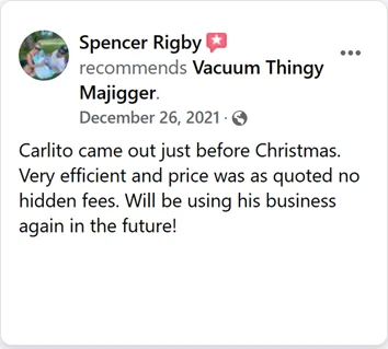 Facebook recommendation from a customer