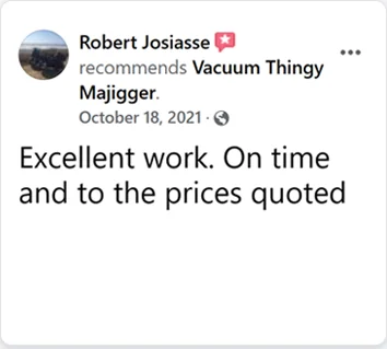Facebook recommendation from a customer
